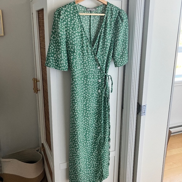 NLW green wrap dress - Picture 1 of 7